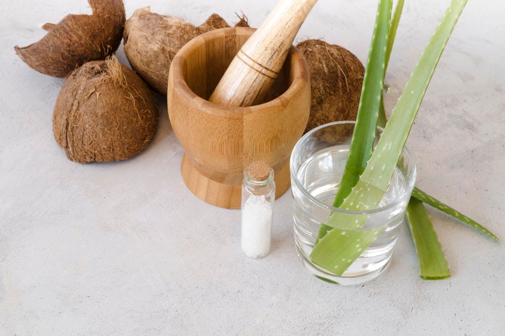 Aloe Vera and Coconut Oil for Hair  Ayurvedic Benefits and How to Use |  SADHEV  Sadhev