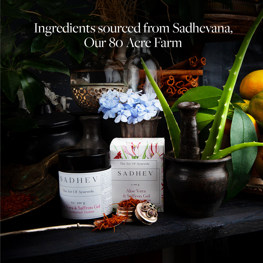 Aloe Vera And Saffron Gel With Kumkumadi Tailam