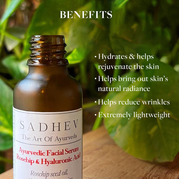 Ayurvedic Rosehip & Hyaluronic Acid Serum