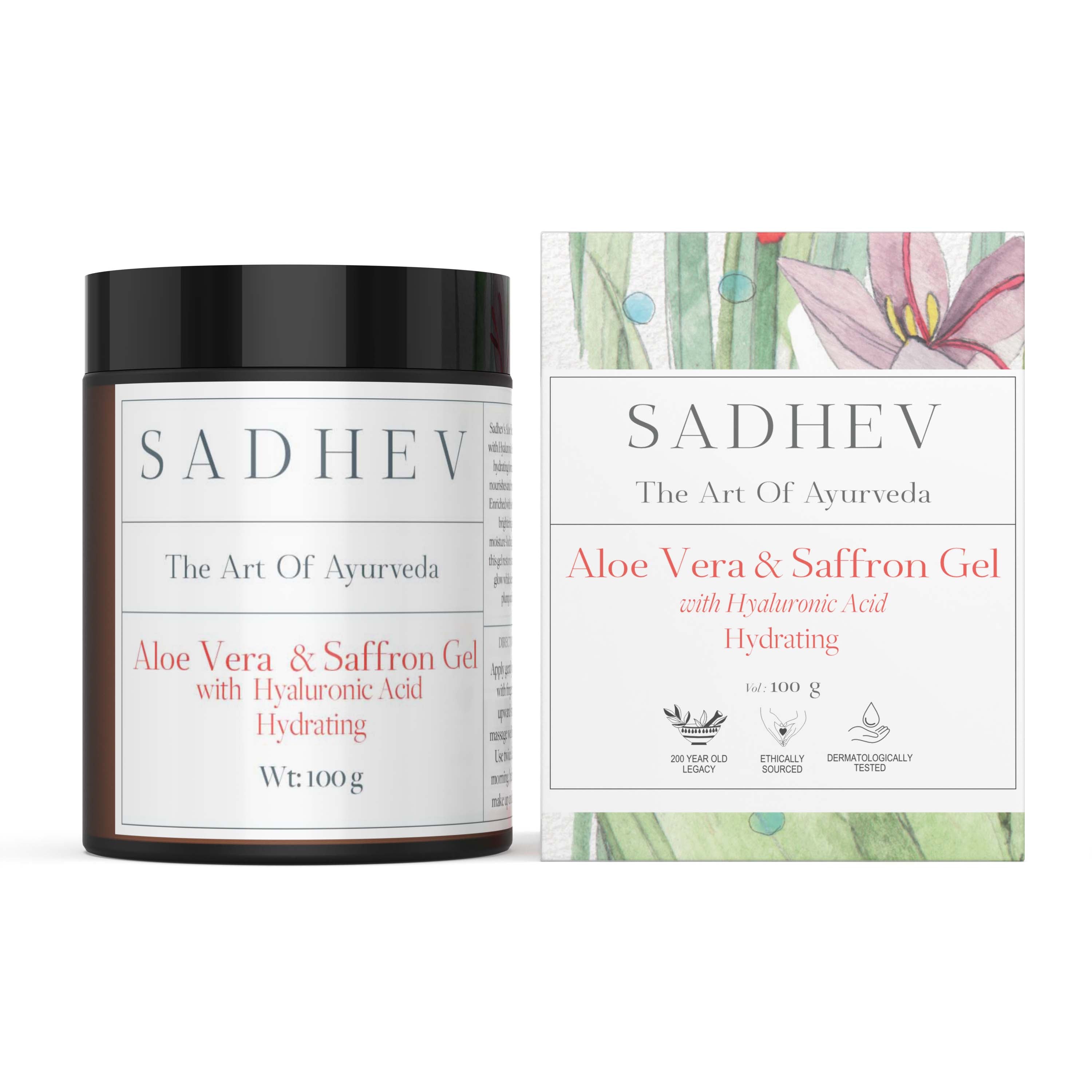 Saffron Aloe Vera Gel with Hyaluronic Acid