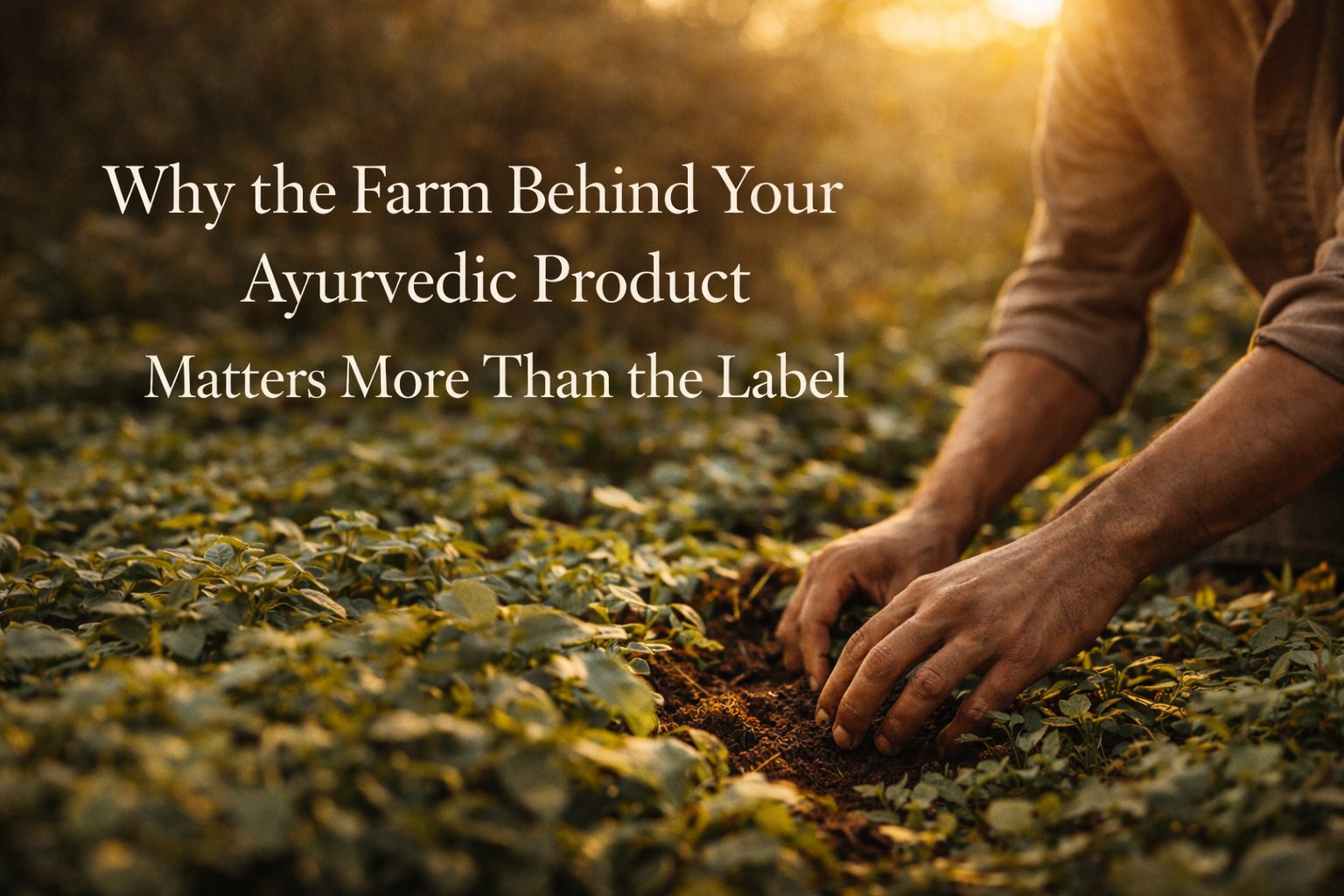 Why the Farm Behind Your Ayurvedic Product Matters More Than the Label On It
