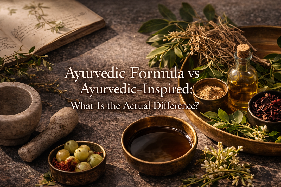 The Difference Between an Ayurvedic Formula and an Ayurvedic-Inspired Formula — And Why It Matters for Your Skin