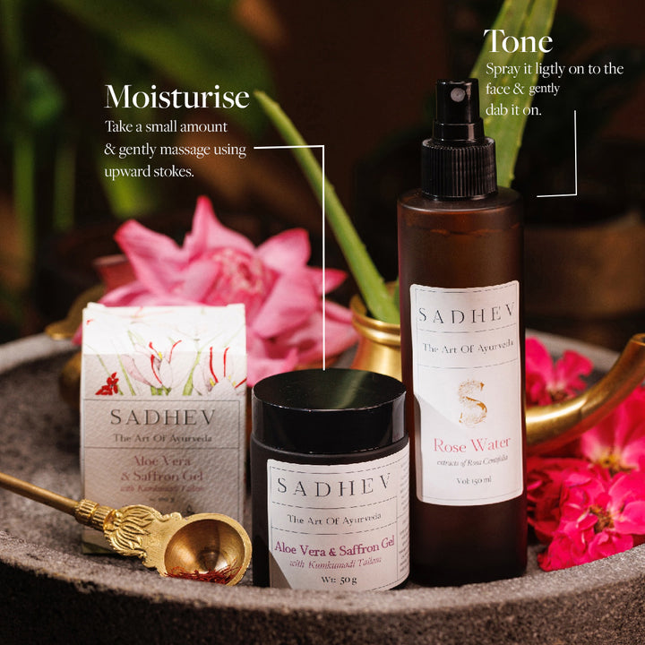 Aloe Vera And Saffron Gel With Kumkumadi Tailam