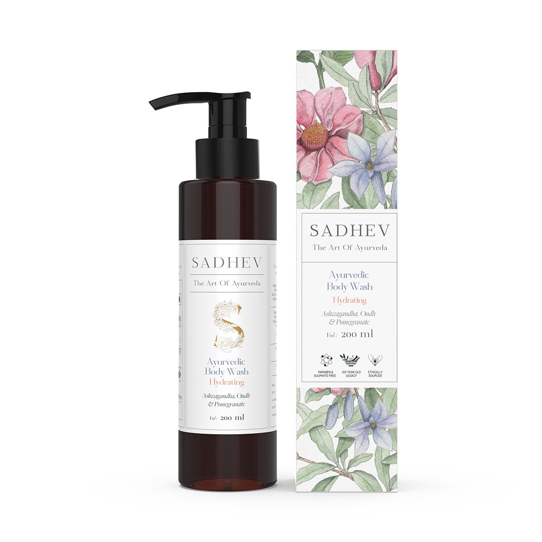 🎁 Ayurvedic Body Wash Hydrating - Ashwagandha, Oudh & Pomegranate (100% off)