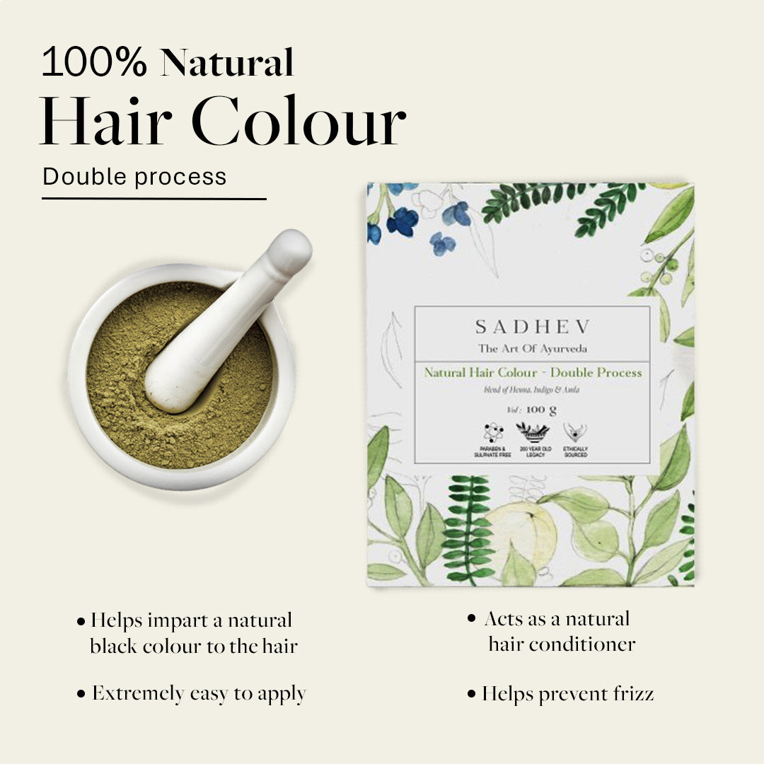 Natural Hair Colour (Double Process)