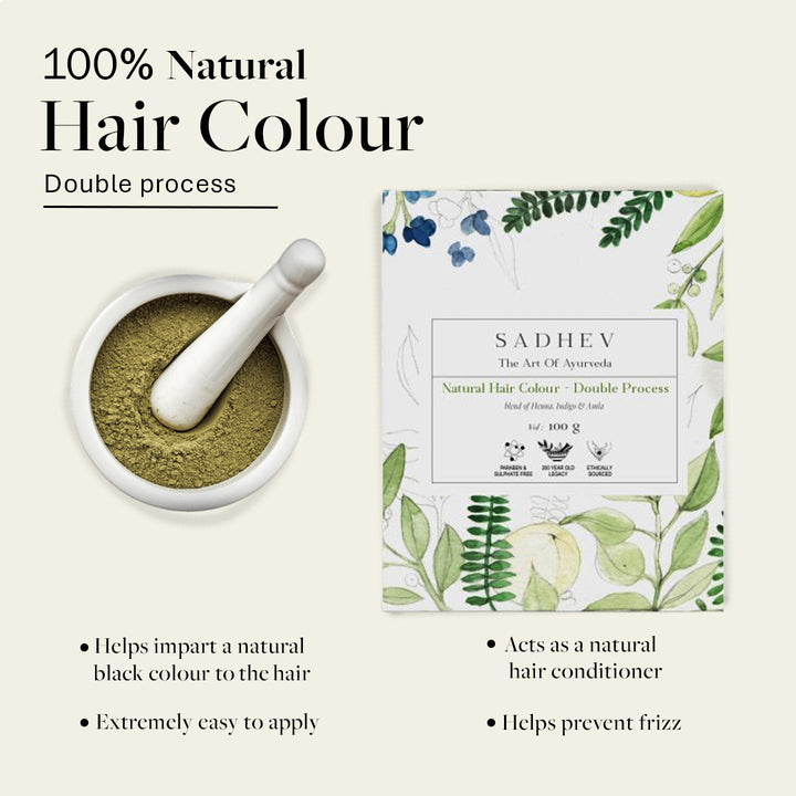Natural Hair Colour (Double Process)