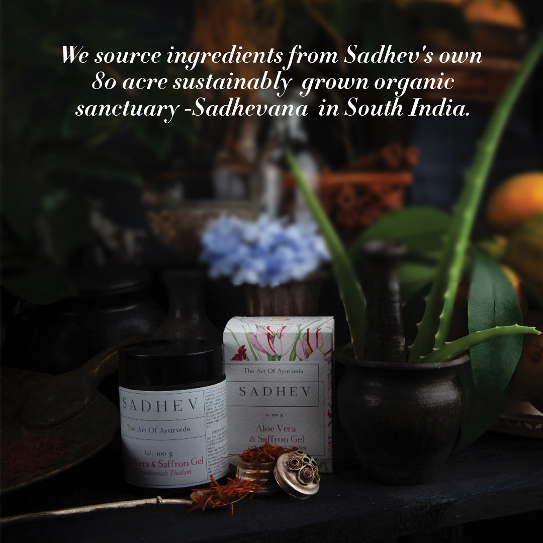 Aloe Vera And Saffron Gel With Kumkumadi Tailam