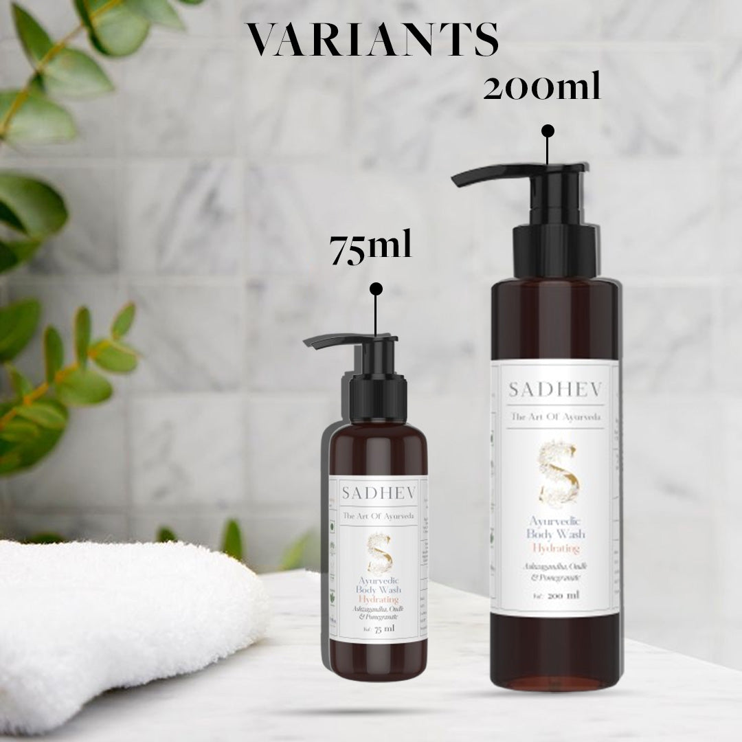 Ayurvedic Body Wash Hydrating - Ashwagandha, Oudh & Pomegranate