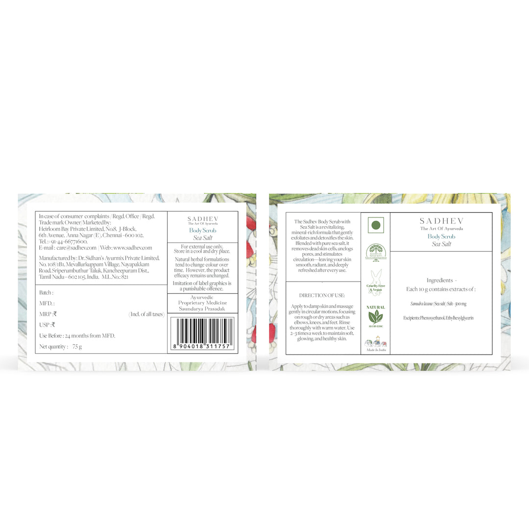 Sadhev Body Scrub - Sea Salt