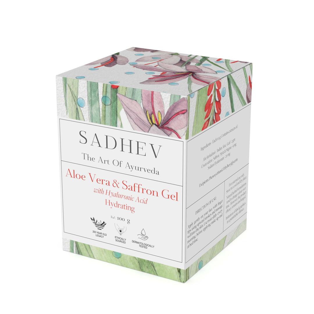 Aloe Vera & Saffron Gel with Hyaluronic Acid