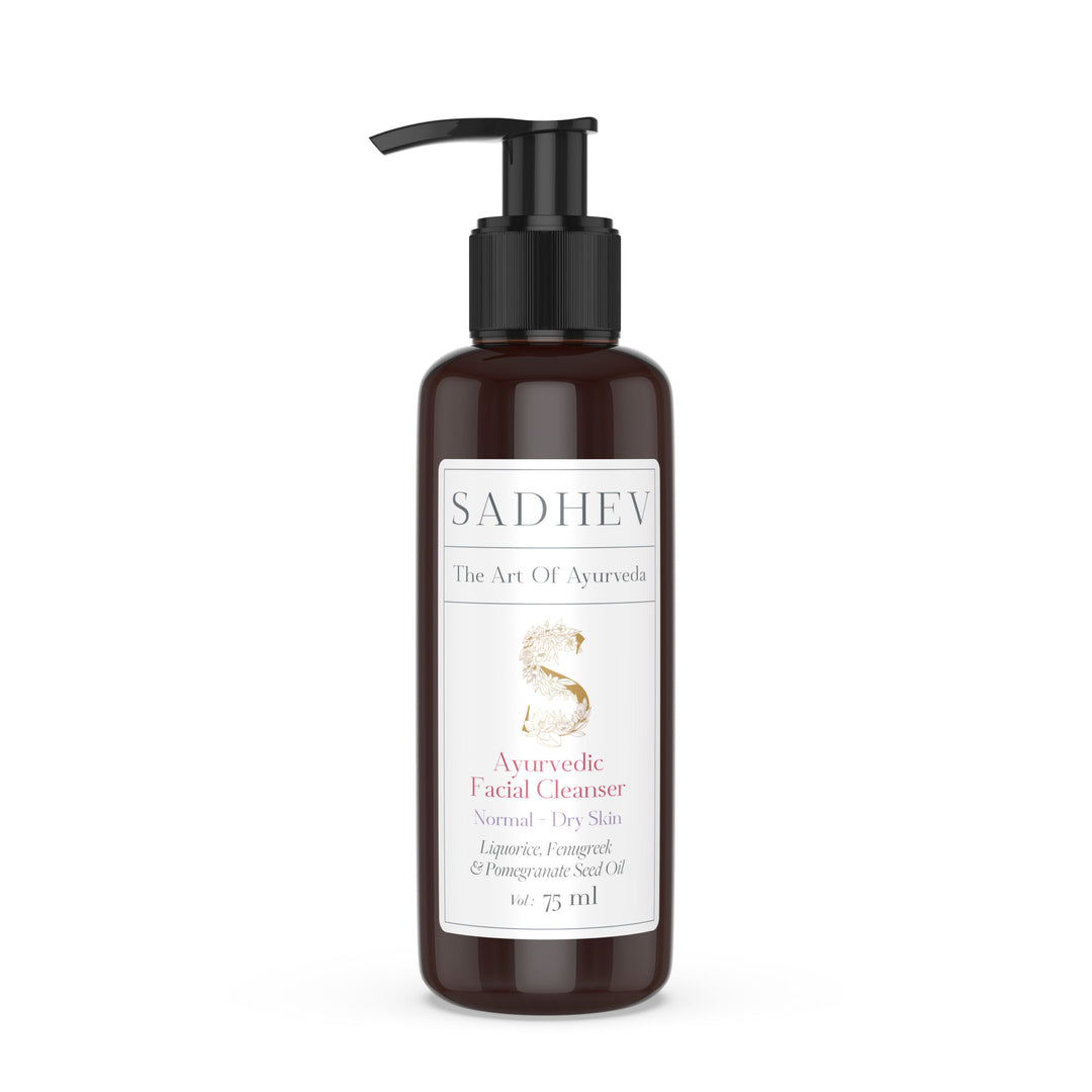 Free of artificial fragrance Sadhev Ayurvedic Facial Cleanser Normal-Dry Skin