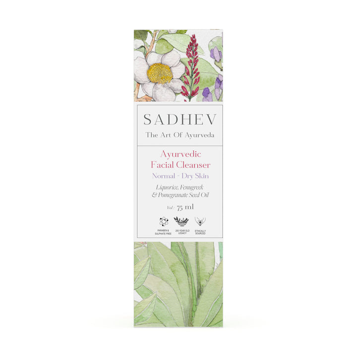 Natural Sadhev Ayurvedic Facial Cleanser Normal-Dry Skin