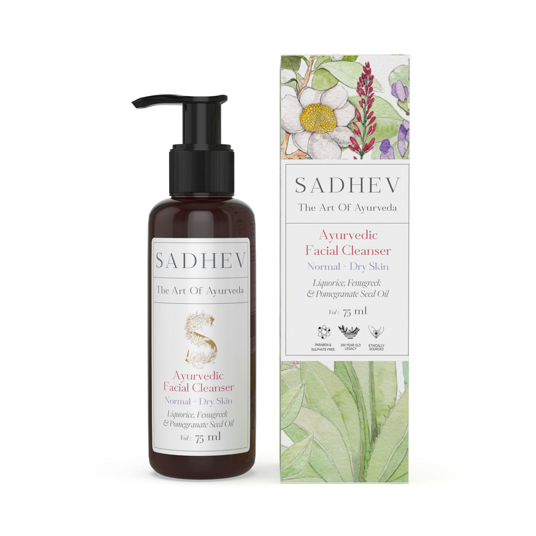 Ethically Sourced Sadhev Ayurvedic Facial Cleanser Normal-Dry Skin