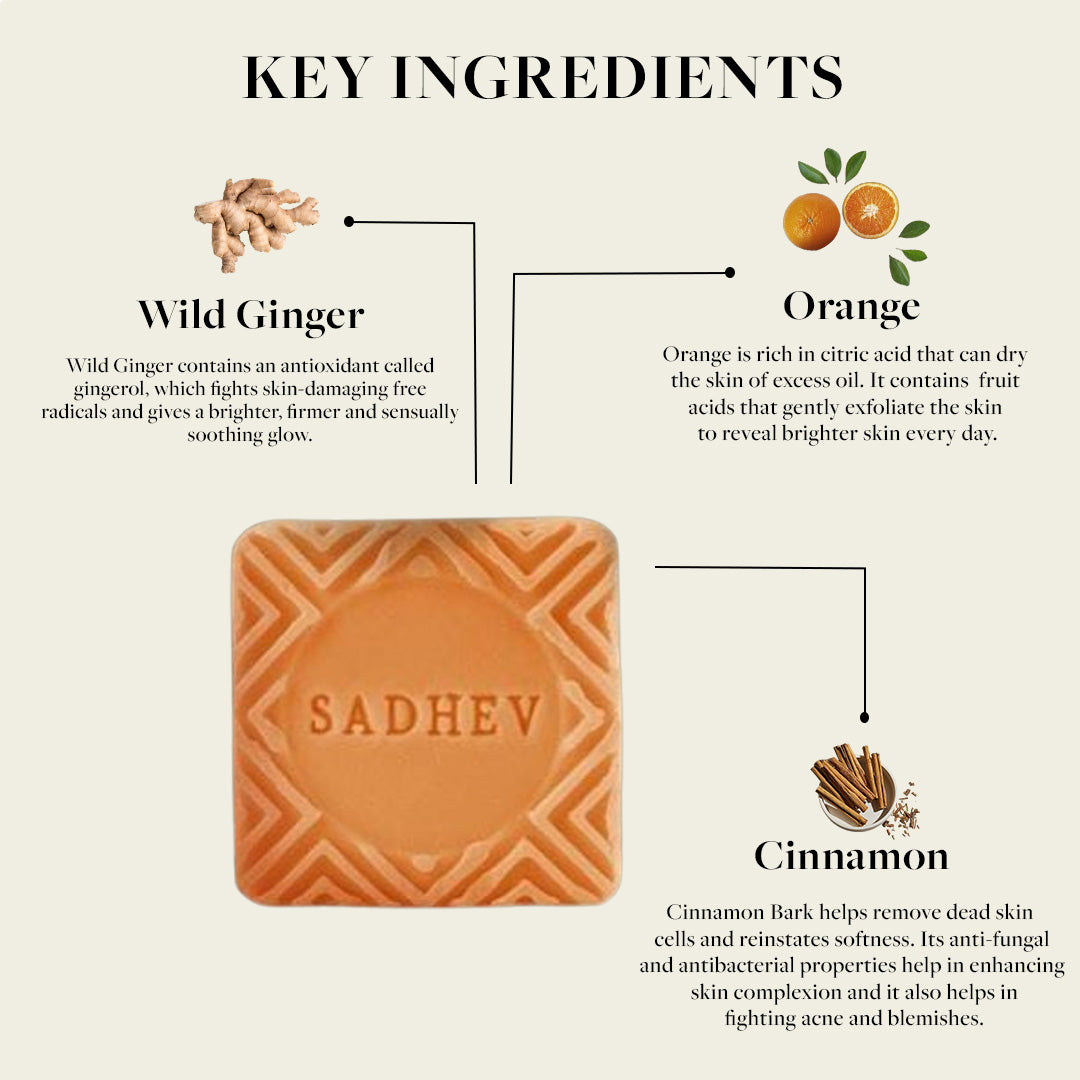 Orange & Cinnamon Bathing Bar - 125gms