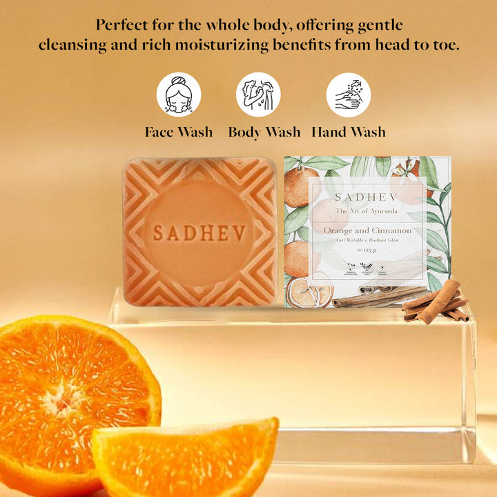 Orange & Cinnamon Bathing Bar - 125gms