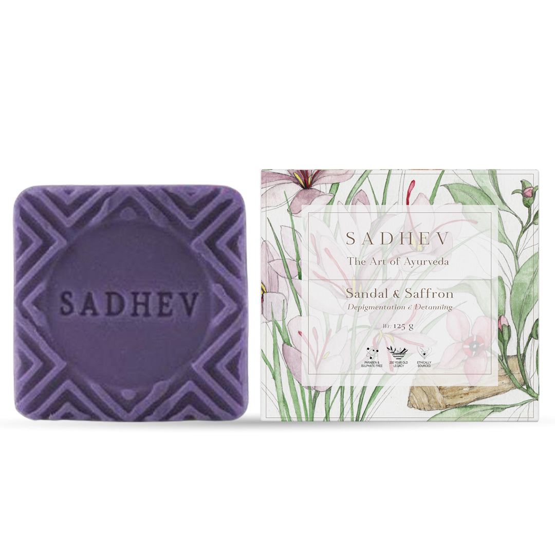 🎁 Sandal & Saffron Bathing Bar - 125gms (100% off)