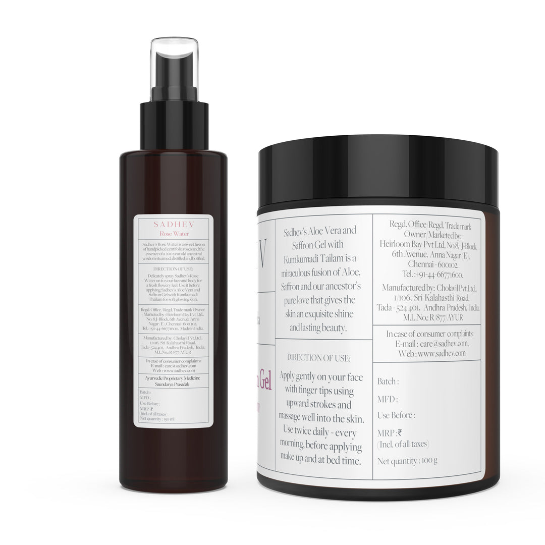 The Ayurvedic Glow Duo - 150ml + 100gm