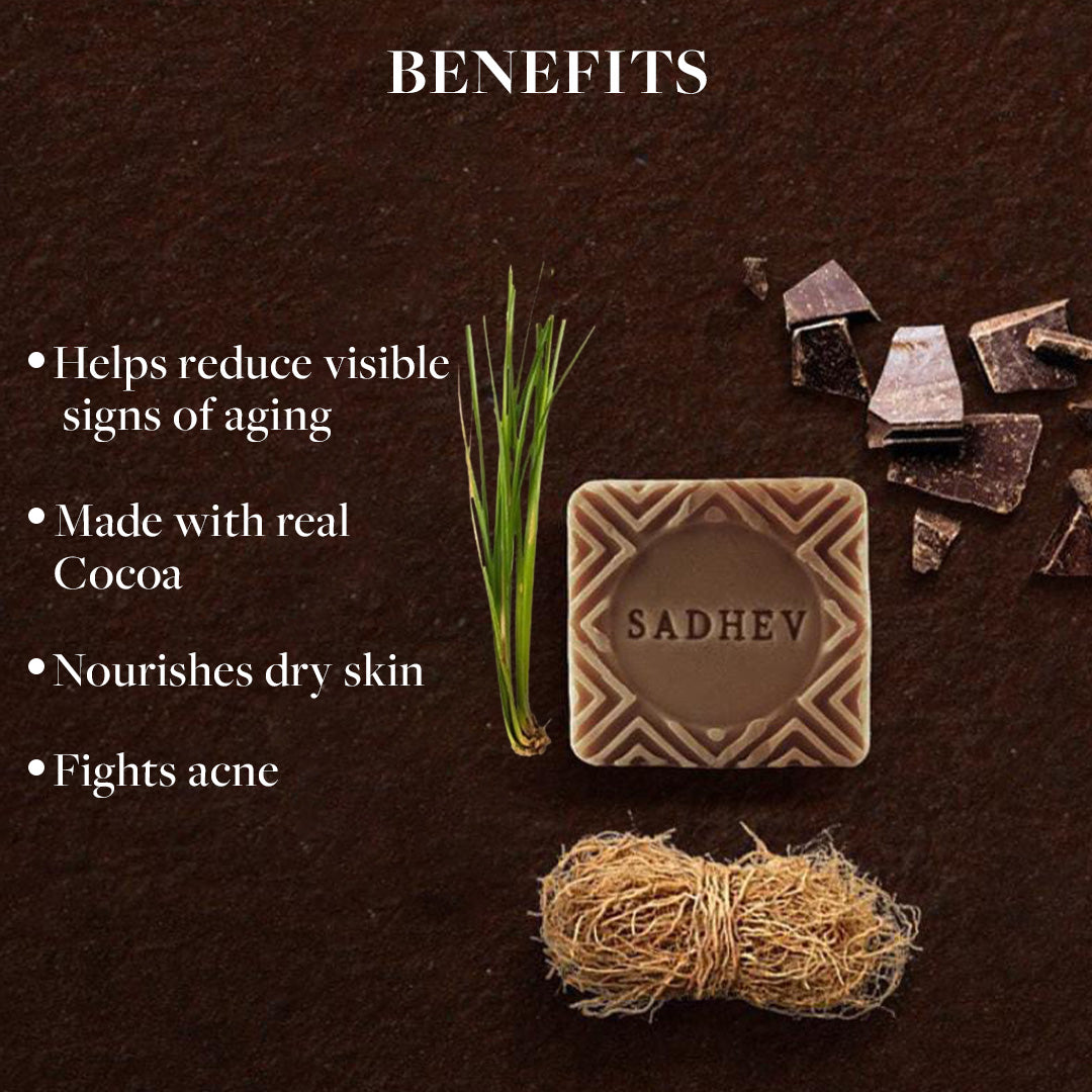 Vetiver & Chocolate Bathing Bar - 125gms