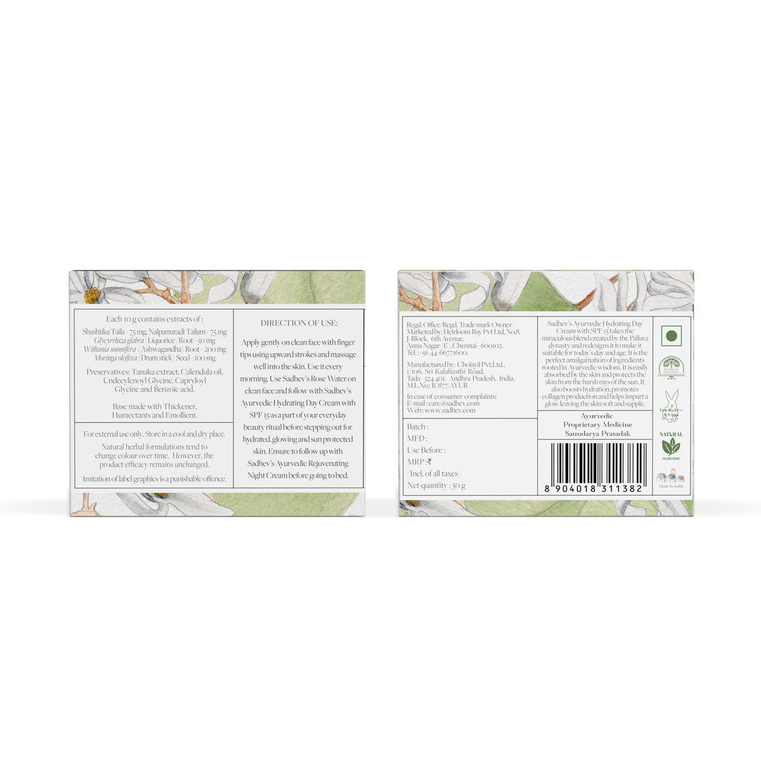 Ayurvedic Hydrating Day Cream SPF 15