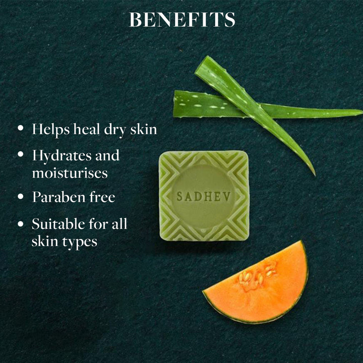 Melon & Aloe Vera Bathing Bar - 125gms